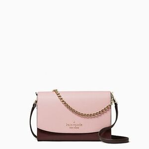 NWT kate‎ spade Carson colorblock convertible crossbody , Rose smoke